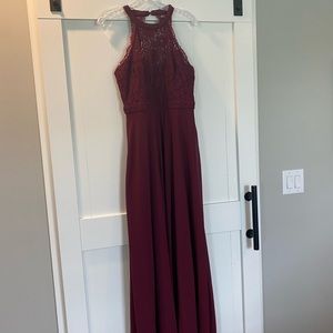 Dance All Evening Burgundy Lace Maxi Dress
Lulus